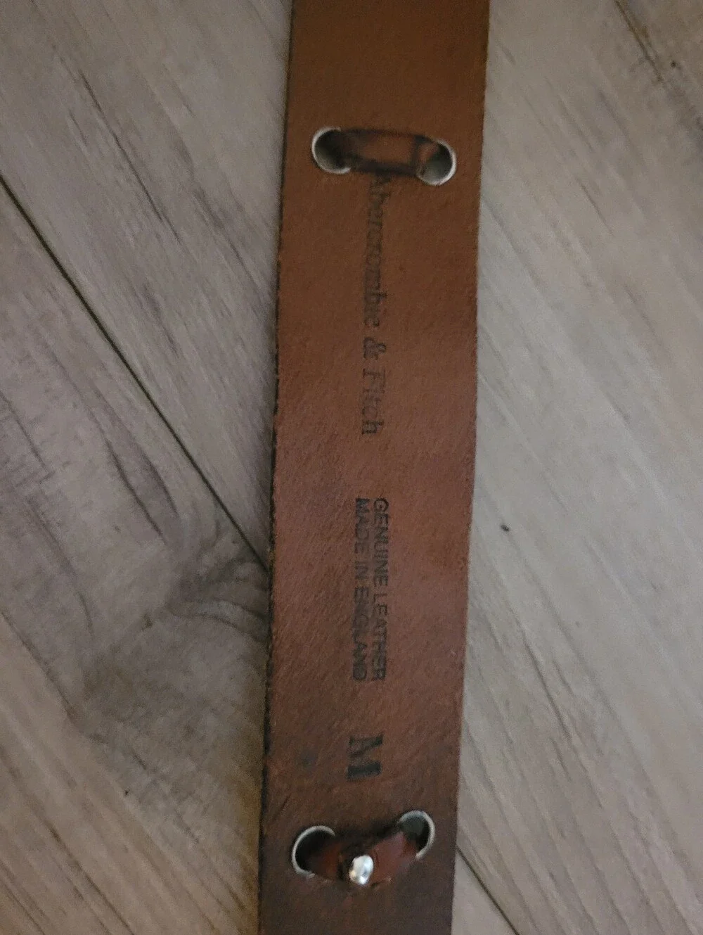 Womans Abercrombie and Fitch Leather Belt Brown Leather Preowned.